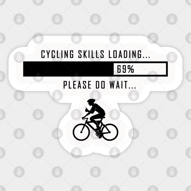 Cycling Skills Loading / cycling Sticker by Wine4ndMilk